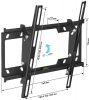 Кронштейн для телевизора Holder T3626-B, 22-47", настенный, наклон,  черный