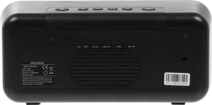 Колонка порт. Microlab BP11 черный/черный 16W 1.0 BT 10м 1800mAh без.бат
