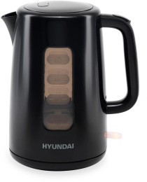 Чайник электрический Hyundai HYK-P2501 2.5л. 2200Вт черный корпус: пластик