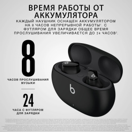 Гарнитура внутриканальные Beats Studio Buds True Wireless Noise Cancelling черный беспроводные bluetooth в ушной раковине MJ4X3EE/A