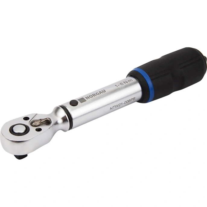 Динамометрический бесшкальный ключ NORGAU 1/4", 1-6 Нм, тип NTW21-006PR с поверкой 051112006/П