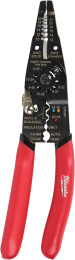 Пресс-клещи Milwaukee 4932493816 для зачистки проводов, с обжимным устройством, позволяет зачищать провода сечением: 0.75 мм², 1 мм², 1.5 мм², 2.5 мм², 4 мм² - 6 мм², возможна резка болтов размером M2.5, M3, M3.5, M4 и M5