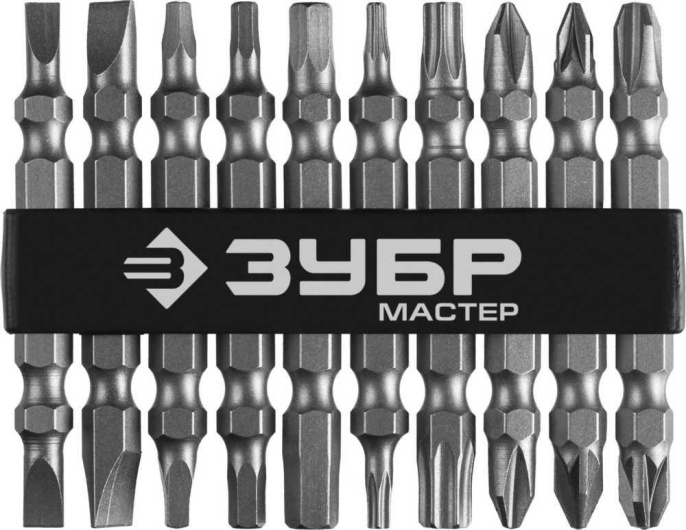 Набор бит ЗУБР 26089-H10,  10шт