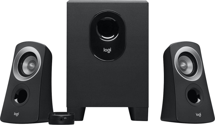 Колонки Logitech Z-313,  2.1,  черный [980-000413]