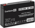 Аккумуляторная батарея ExeGate DTM 609-F1 (6V 9Ah, клеммы F1) EX294052RUS