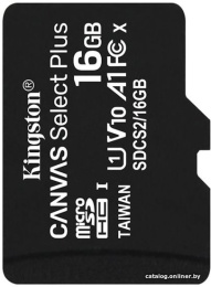 Карта памяти Kingston SDCS2/16GBSP microSDHC Memory Card 16Gb A1 V10 UHS-I U1