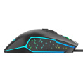 Мышь игровая HIPER DRAKKAR GMUS-3000 Black USB {4000 dpi, 8 кнопок, USB кабель 1.6м, черный}