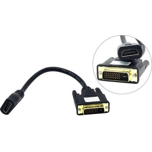 5bites BC-HDF2DVI Кабель-5bites Адаптер DVI 24+1 M / HDMI F, зол.разъемы