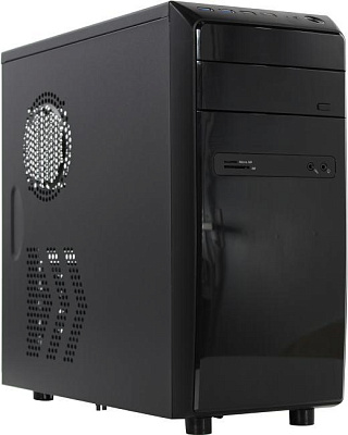 PowerCool Корпус S6026-U3C-CR-500W (Midi Tower, Черн., БП500Вт, 2*USB3.0, 2*USB2.0)