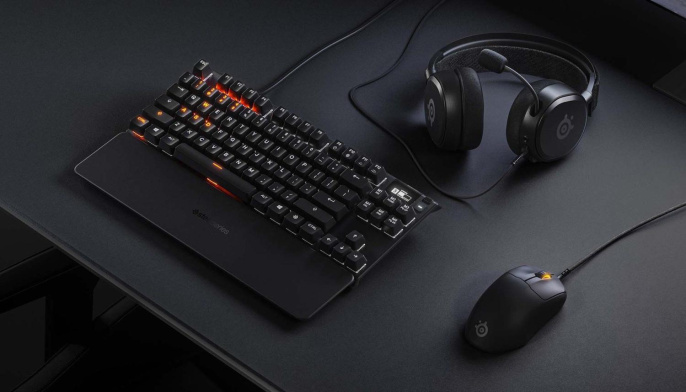 Мышь SteelSeries Prime Mini, игровая, оптическая, проводная, USB, черный 62421