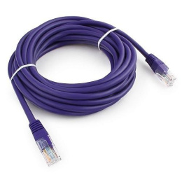 Кабель Cablexpert Патч-корд UTP  PP12-5M/V кат.5e, 5м, литой, многожильный (фиолетовый)