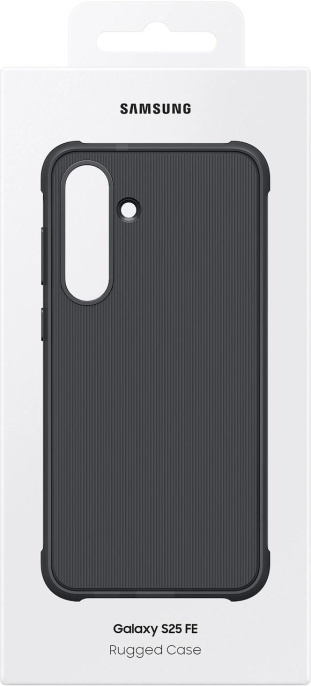 Чехол (клип-кейс) Samsung Rugged Case, для Samsung Galaxy S25 FE, противоударный, черный [ef-rs731cbegru]