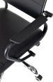 Кресло руководителя Бюрократ CH BALANCE SL PU, экокожа, до 150кг, топ-ган, фиксированные подлокотники,  черный