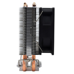 CBR-CC-2800-PWM Кулер для процессора, Al+Cu, 2 heat pipes, Socket 775/1155/1156/1150/1151/1200/1700/940/AM2/АМ2+/АМ3/AM3+/FM1/FM2/AM4/AM5, TDP 95W, 90mm Fan, 1600RPM, HB, PWM, 4pin, 26db