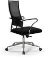 Кресло МЕТТА Sit Air-180 B2-290K (M10.B23.G18.W02), на колесиках, сетка/ткань, черный/черный [z509385244]