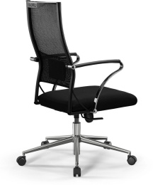 Кресло МЕТТА Sit Air-180 B2-290K (M10.B23.G18.W02), на колесиках, сетка/ткань, черный/черный [z509385244]