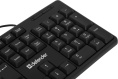 Клавиатура Defender HB-520, USB, мембранная, черный [45522]