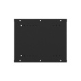 NTSS Шкаф настенный телекоммуникационный NTSS LIME 9U 550х600х500мм, 2 профиля 19, дверь стеклянная, боковые стенки несъемные, разобранный, черный RAL 9005 NTSS-WL9U5560GS-BL
