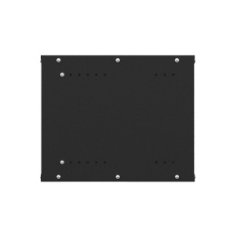 NTSS Шкаф настенный телекоммуникационный NTSS LIME 9U 550х600х500мм, 2 профиля 19, дверь стеклянная, боковые стенки несъемные, разобранный, черный RAL 9005 NTSS-WL9U5560GS-BL