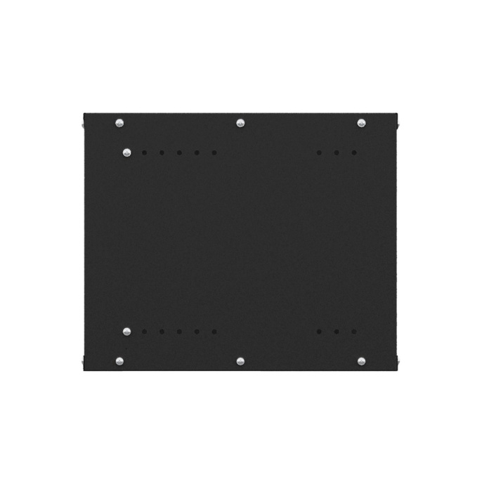 NTSS Шкаф настенный телекоммуникационный NTSS LIME 9U 550х600х500мм, 2 профиля 19, дверь стеклянная, боковые стенки несъемные, разобранный, черный RAL 9005 NTSS-WL9U5560GS-BL