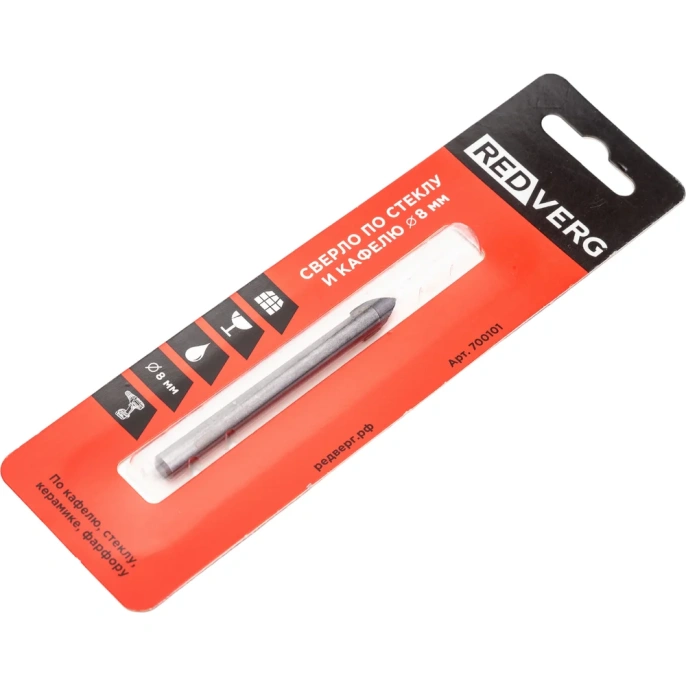 Сверло по стеклу и керамике 8 мм REDVERG 6621202