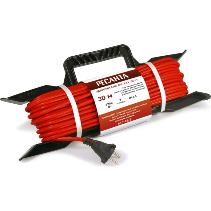 Силовой удлинитель Ресанта на раме, СУ-2x1-30/1 (IP44) 61/118/3