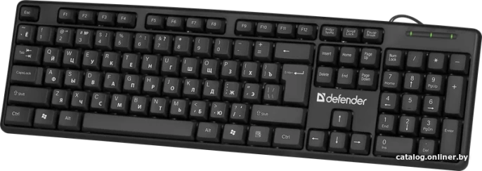Defender Проводная клавиатура Element HB-520 USB RU,черный,полноразмерная USB 45522