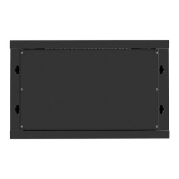 Exegate EX298605RUS Шкаф телекоммуникационный 19" настенный 6U ExeGate EC-WM-6U.450.G.BLACK 19”, 6U, 600x450x370mm ШхГхВ , передняя дверь закаленное стекло, съемные боковые панели, пыле- и влагозащи
