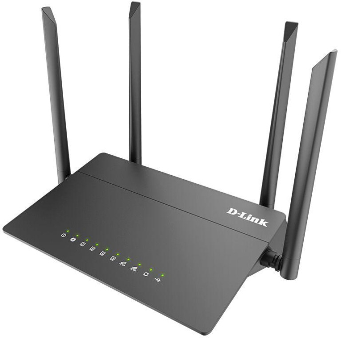 Wi-Fi роутер D-Link DIR-815/RU/R4A,  Wi-Fi 5,  AC1200,  2.4/5ГГц, 4 LAN,  1xUSB, черный