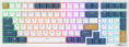 Клавиатура Royal Kludge RK98 (белый/голубой/коричневый, механическая, USB/2.4 GHz/Bluetoth, подсветка RGB, горячая замена клавиш Hot Swap, коричневые свичи)