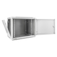 Шкаф телекоммуникационный 19" настенный 9U ExeGate EC-WM-9U.450.M.GREY (19”, 9U, 600x450x500mm (ШхГхВ), передняя дверь металл, съемные боковые панели, пыле- и влагозащита IP23, светло-серый RAL 7035) EX298613RUS