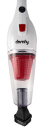 Ручной пылесос (handstick) DOMFY DSC-VC301, 1000Вт, белый/красный