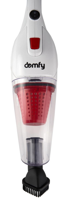 Ручной пылесос (handstick) DOMFY DSC-VC301, 1000Вт, белый/красный