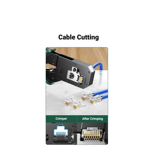 Обжимные клещи UGREEN NW136 (70683) Crimping Tool. Цвет: черно-зеленый