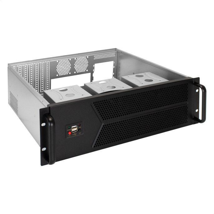 Серверный корпус ExeGate Pro 3U450-12 <RM 19", высота 3U, глубина 450, без БП, 2*USB> EX297731RUS