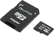 Карта памяти Qumo QM32GMICSDHC10U1 microSDHC 32Gb UHS-I  U1  + microSD-->SD  AdapterQUMO
