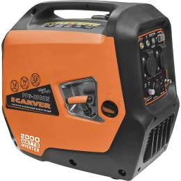 Генератор CARVER PPG- 2000I инверторный 1,8/2,0 кВт, 220/12В, бак 4 л, 2 розетки 01.020.00022