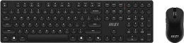 Комплект клавиатура+мышь MSI Forge K210 Combo, USB, беспроводной, черный [s11-43ru213-y92]
