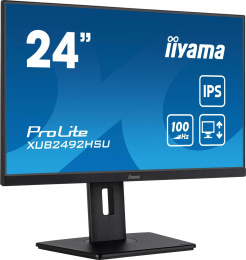 23.8" Монитор Iiyama ProLite XUB2492HSU-B6,  1920x1080,  IPS,  100Гц,  1хHDMI,  1хDP,  черный
