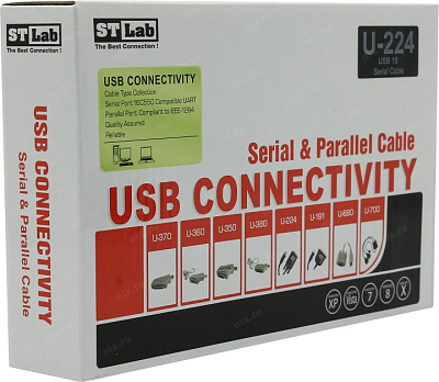 Контроллер STLab U-224 (RTL) Кабель-адаптер USB AM - COM9M 1.5м
