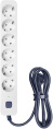Сетевой фильтр Powercom SP-06W 1.8М 1.8м 6 розеток белый/серый коробка