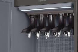 SAMSUNG DF10A9500CG/LP Паровой шкаф для ухода за одеждой. На 5 комплектов вещей. Сенсорный дисплей, инверторный компрессор, сушка HeatPunp, дезодор./пылевой фильтры. 18 программ, SmartThings, зеркальный