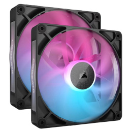 Кулер для корпуса Case Cooler Corsair iCUE LINK RX140 RGB 140x140x25mm, 4-pin PWM, RGB, 94.7CFM, 36dBA, 1700RPM, Black, 2pcs CO-9051020-WW