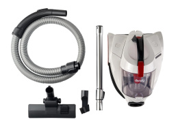 Пылесос DOMFY DSC-VC505, 2000Вт, белый/красный