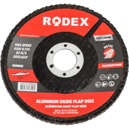 Круг лепестковый торцевой Rodex (125 мм; P60) Bull RZF0625