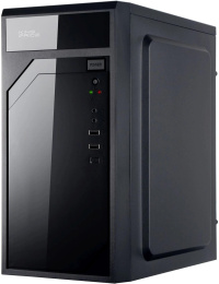 Корпус mATX KINGPRICE KPCC-MN208, Mini-Tower, без БП,  черный