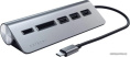 USB-концентратор Satechi Type-C USB Hub & Micro/SD Card Reader. Интерфейс USB-C. 3 порта USB 3.0 , слоты для карты памяти. Цвет серый космос. (ST-TCHCRM)