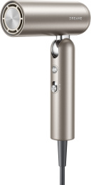 Фен Dreame Hairdryer Pocket Titanium Gold AHD51 номинальная мощность: 1300Вт, номинальная частота: 56/60Гц., размеры: 50х145х201мм, длина кабеля питания: 1.5м, 300 млн отрицательных ионов, высокоскоростной электродвигатель: 110000 об/мин, уровень шума: