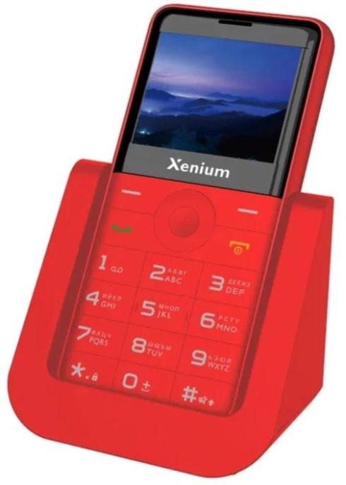 Мобильный телефон Xenium 700 X красный моноблок 2Sim 2.31" 240x320 Nucleus 0.3Mpix GSM900/1800 MP3 FM microSD max32Gb