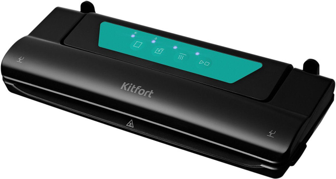 Вакуумный упаковщик KitFort КТ-1528-3, 110Вт, черный/бирюзовый